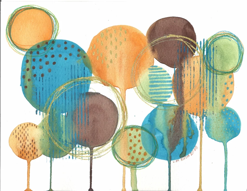 Abstract Forest in Autumn